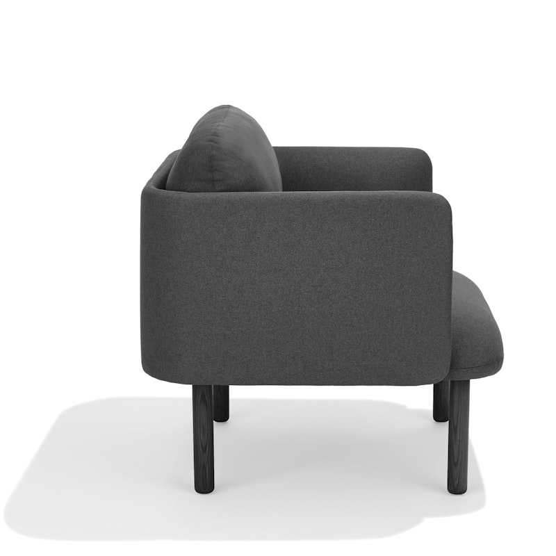 Dark Gray QT Low Lounge Chair,Dark Gray,hi-res image number 3