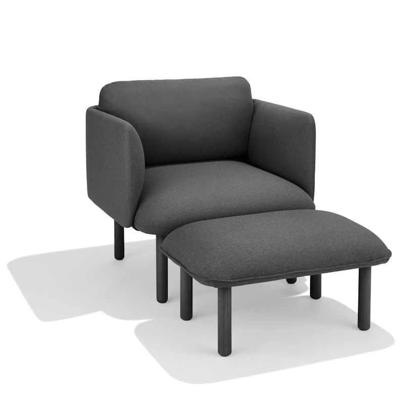 Dark Gray QT Low Lounge Chair,Dark Gray,hi-res image number 5.0