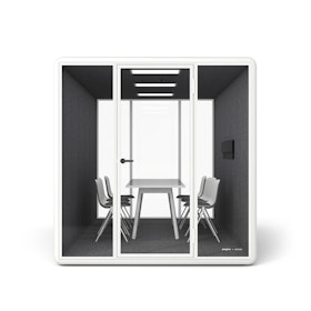 White Series A Table 72x30", White Legs + White Key Side Chairs Set