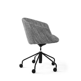 Black Pitch Meeting Chair, Chord Upholstery