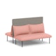 Blush + Gray QT Adaptable Back to Back Lounge Sofa,Blush,hi-res