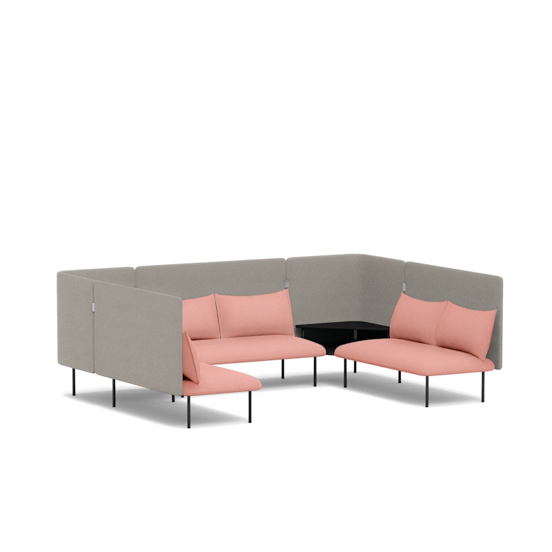 Blush + Gray QT Adaptable Collab Lounge Sofa,Blush,hi-res image number 0.0