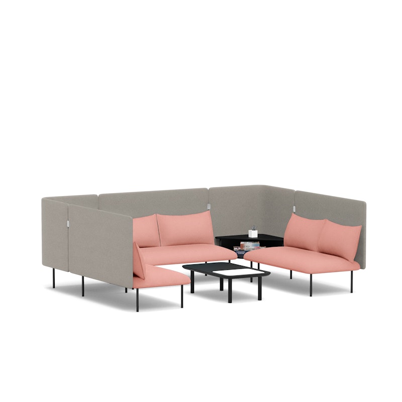 Blush + Gray QT Adaptable Collab Lounge Sofa,Blush,hi-res image number 2.0