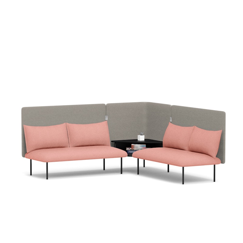 Blush + Gray QT Adaptable Corner Lounge Sofa,Blush,hi-res image number 3