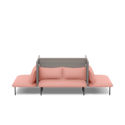 Blush + Gray QT Adaptable Focus Lounge Sofa,Blush,hi-res