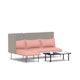 Blush + Gray QT Adaptable Lounge Sofa + Left Chaise,Blush,hi-res