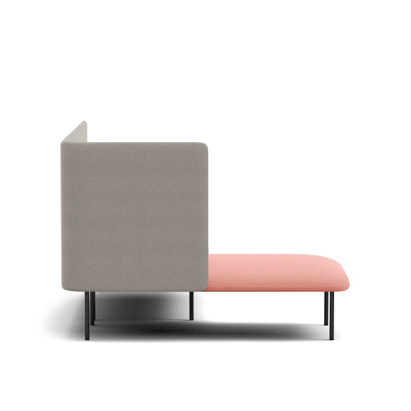 Blush + Gray QT Adaptable Lounge Sofa + Left Chaise,Blush,hi-res image number 4