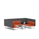 Brick + Dark Gray QT Adaptable Collab Lounge Sofa,Brick,hi-res