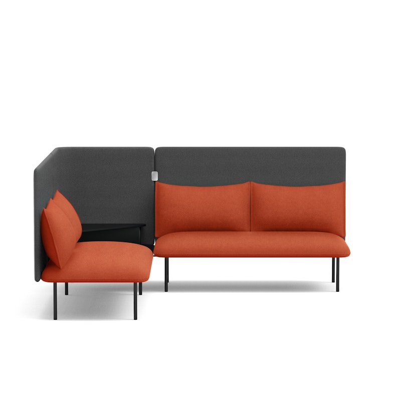 Brick + Dark Gray QT Adaptable Corner Lounge Sofa,Brick,hi-res image number 2
