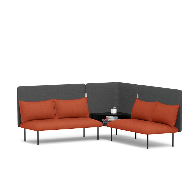 Brick + Dark Gray QT Adaptable Corner Lounge Sofa,Brick,hi-res image number 2.0