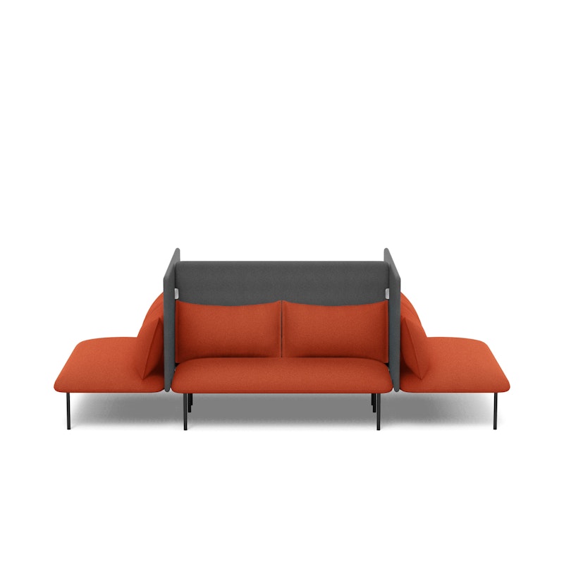 Brick + Dark Gray QT Adaptable Focus Lounge Sofa,Brick,hi-res image number 2