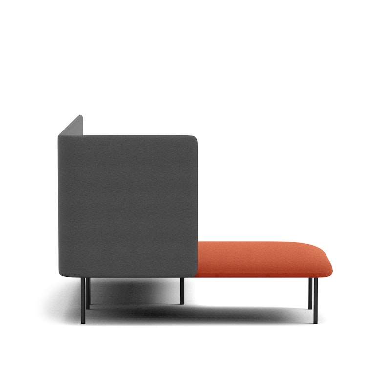 Brick + Dark Gray QT Adaptable Lounge Sofa + Left Chaise,Brick,hi-res image number 3.0