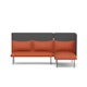 Brick + Dark Gray QT Adaptable Lounge Sofa + Right Chaise,Brick,hi-res
