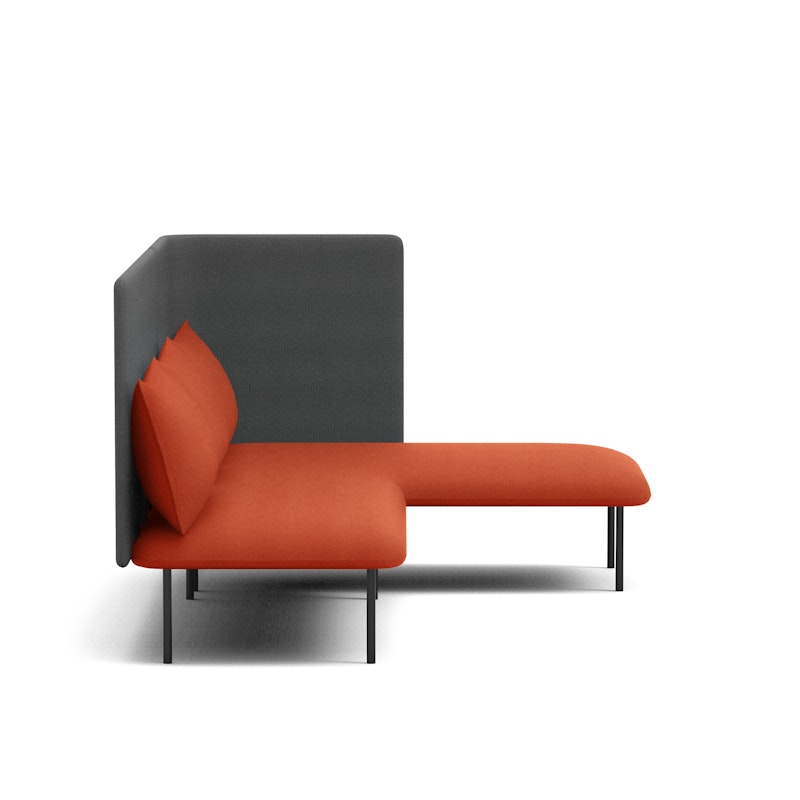 Brick + Dark Gray QT Adaptable Lounge Sofa + Right Chaise,Brick,hi-res image number 4