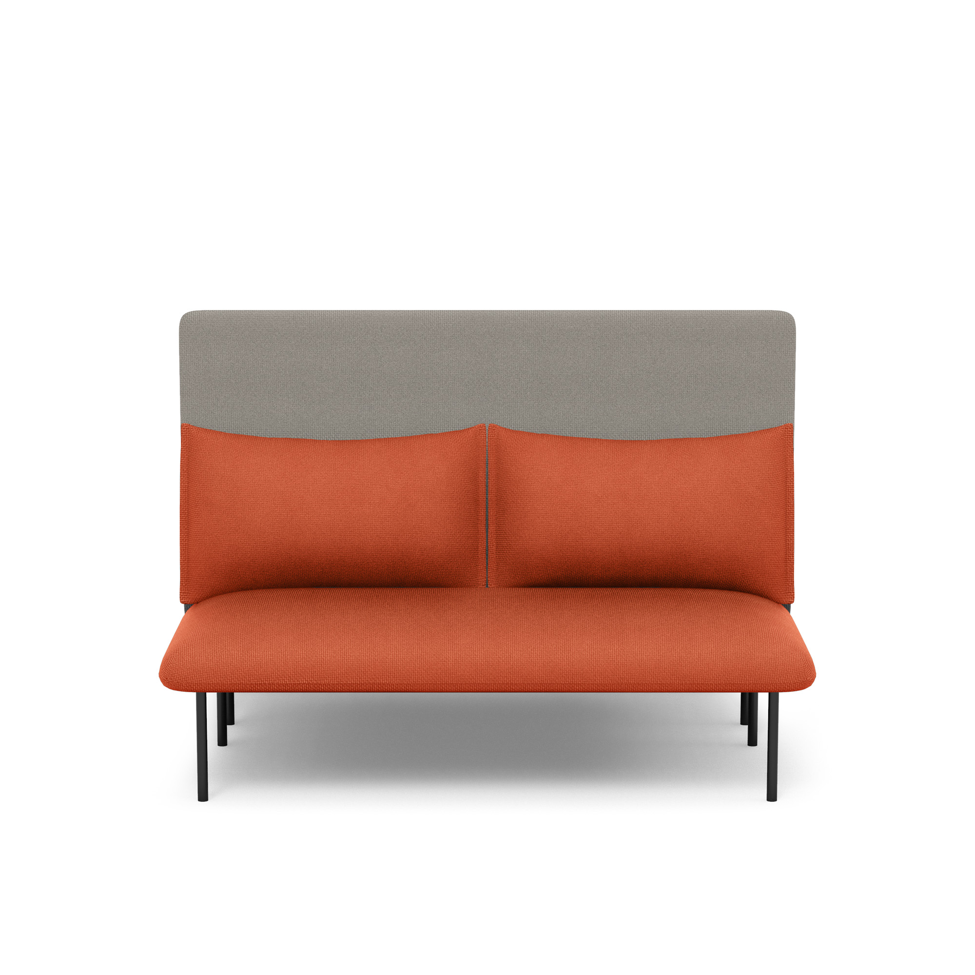 Brick + Gray QT Adaptable Back to Back Lounge Sofa,Brick,hi-res