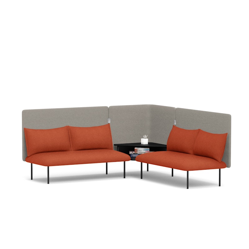 Brick + Gray QT Adaptable Corner Lounge Sofa,Brick,hi-res image number 2.0
