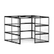 Confer Space, Open, Black Beams With Clear Glass,Black,hi-res