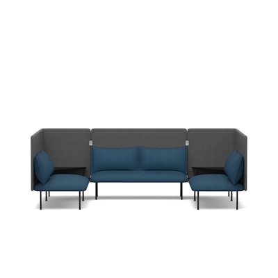 Dark Blue + Dark Gray QT Adaptable Collab Lounge Sofa,Dark Blue,hi-res