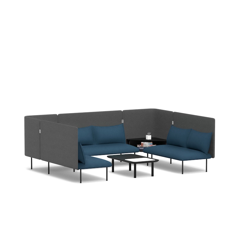 Dark Blue + Dark Gray QT Adaptable Collab Lounge Sofa,Dark Blue,hi-res image number 2.0