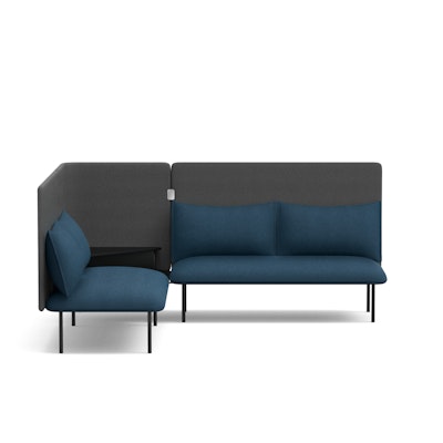 Dark Blue + Dark Gray QT Adaptable Corner Lounge Sofa,Dark Blue,hi-res