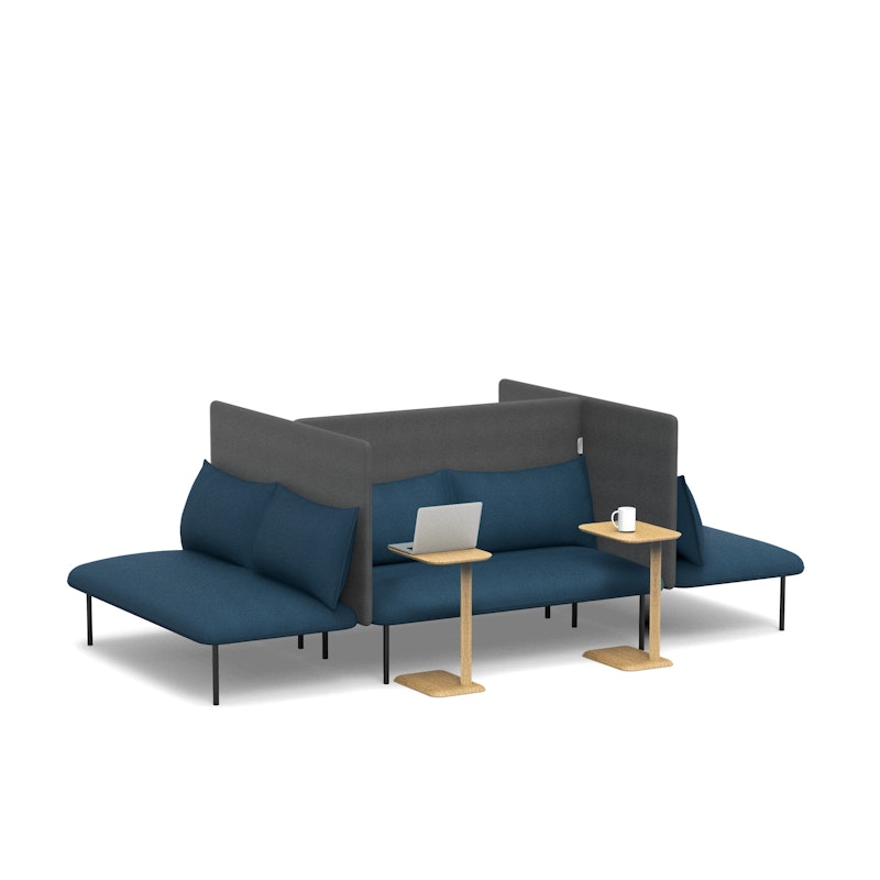 Dark Blue + Dark Gray QT Adaptable Focus Lounge Sofa,Dark Blue,hi-res image number 2.0