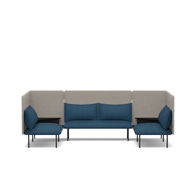 Dark Blue + Gray QT Adaptable Collab Lounge Sofa,Dark Blue,hi-res