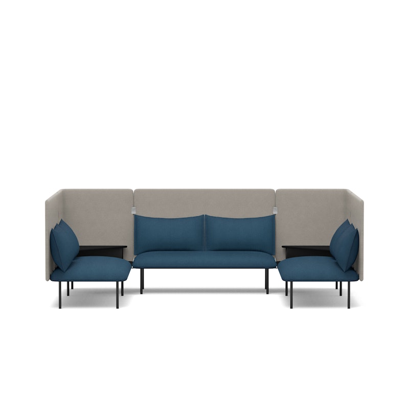 Dark Blue + Gray QT Adaptable Collab Lounge Sofa,Dark Blue,hi-res image number 2