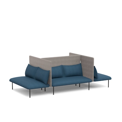 Dark Blue + Gray QT Adaptable Focus Lounge Sofa
