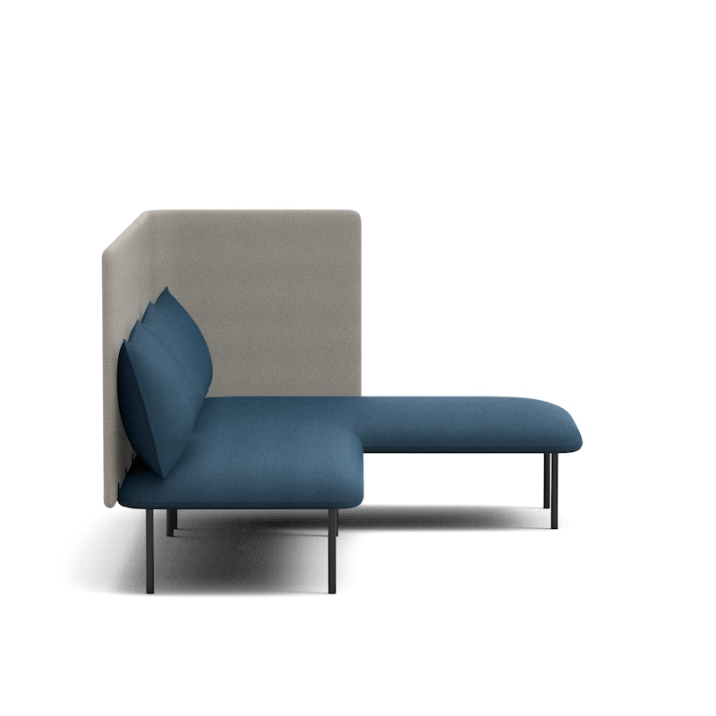 Dark Blue + Gray QT Adaptable Lounge Sofa + Right Chaise,Dark Blue,hi-res image number 3.0