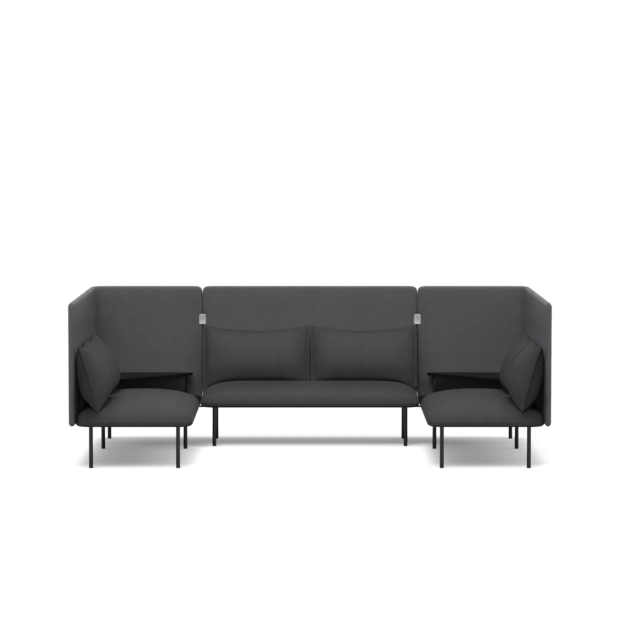 Dark Gray QT Adaptable Collab Lounge Sofa,Dark Gray,hi-res