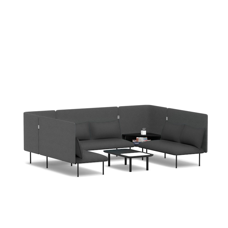 Dark Gray QT Adaptable Collab Lounge Sofa,Dark Gray,hi-res image number 3