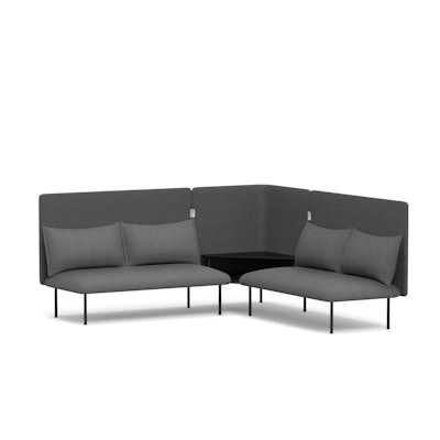 Dark Gray QT Adaptable Corner Lounge Sofa