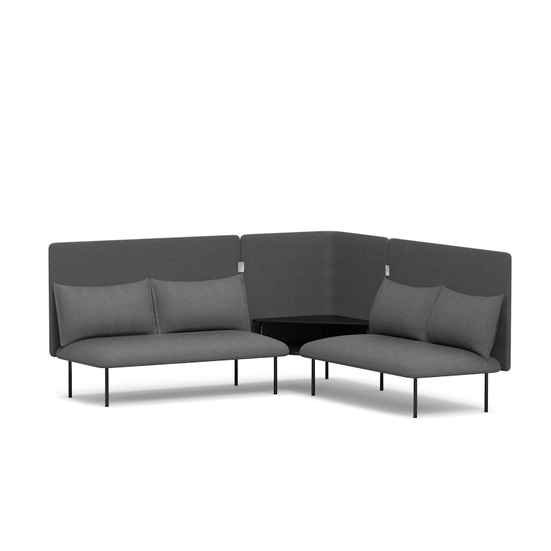 Dark Gray QT Adaptable Corner Lounge Sofa,Dark Gray,hi-res image number 0.0