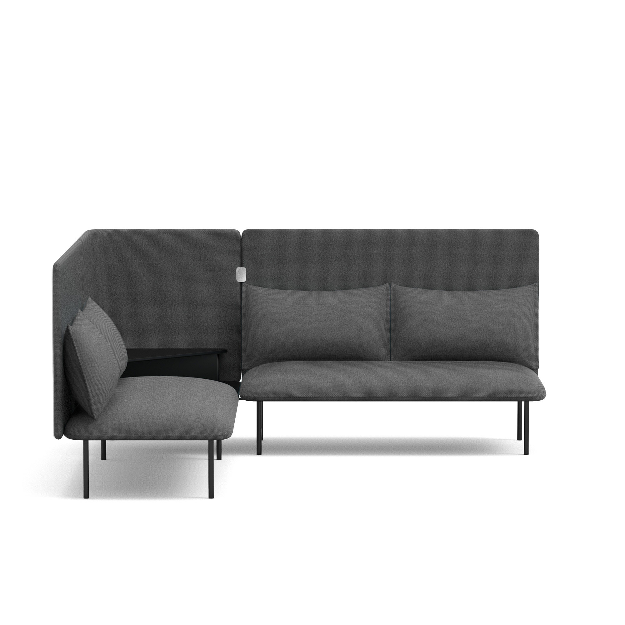 Dark Gray QT Adaptable Corner Lounge Sofa,Dark Gray,hi-res