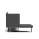Dark Gray QT Adaptable Lounge Sofa + Left Chaise,Dark Gray,hi-res