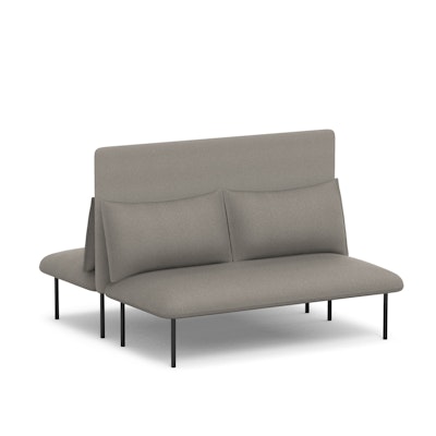 Gray QT Adaptable Back to Back Lounge Sofa