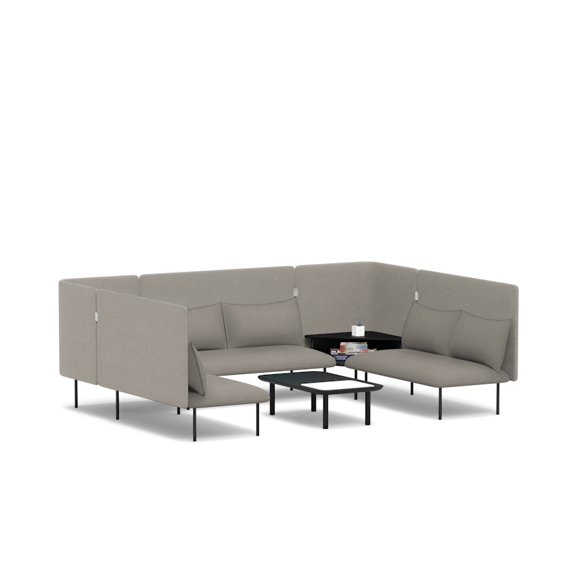 Gray QT Adaptable Collab Lounge Sofa,Gray,hi-res image number 2.0