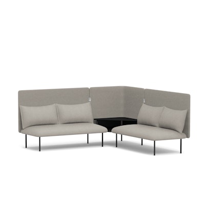 Gray QT Adaptable Corner Lounge Sofa