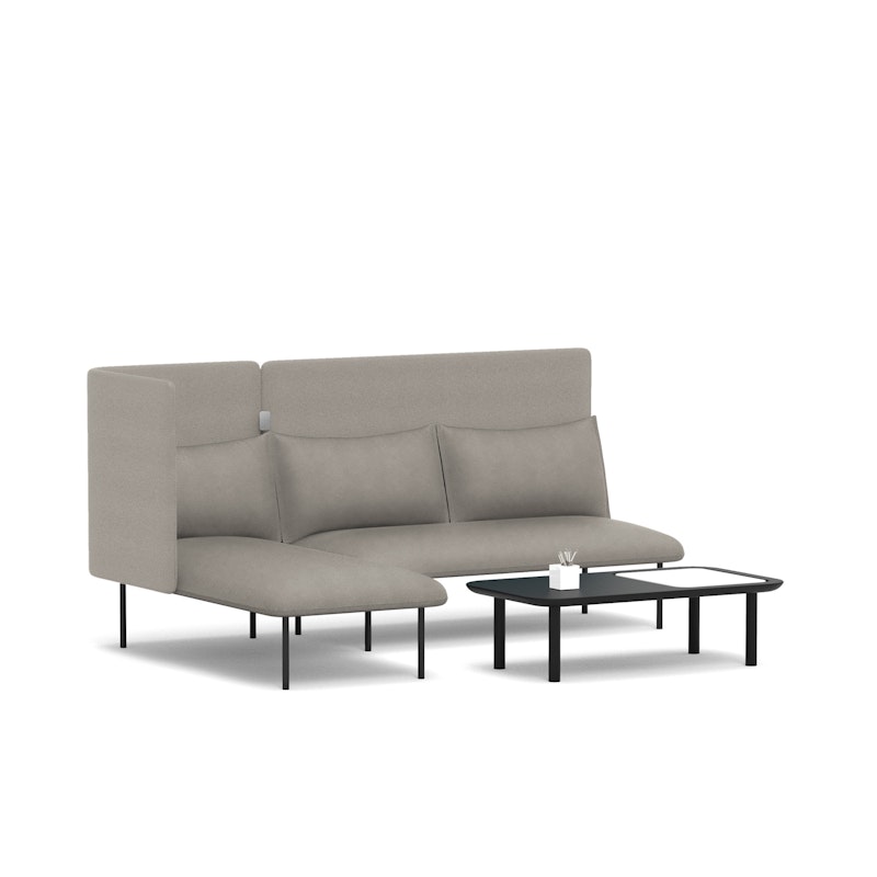 Gray QT Adaptable Lounge Sofa + Left Chaise,Gray,hi-res image number 3