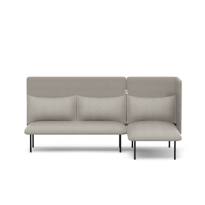 Gray QT Adaptable Lounge Sofa + Right Chaise,Gray,hi-res