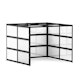 Retreat Space, Private, Black Beams with White Glass,Black,hi-res