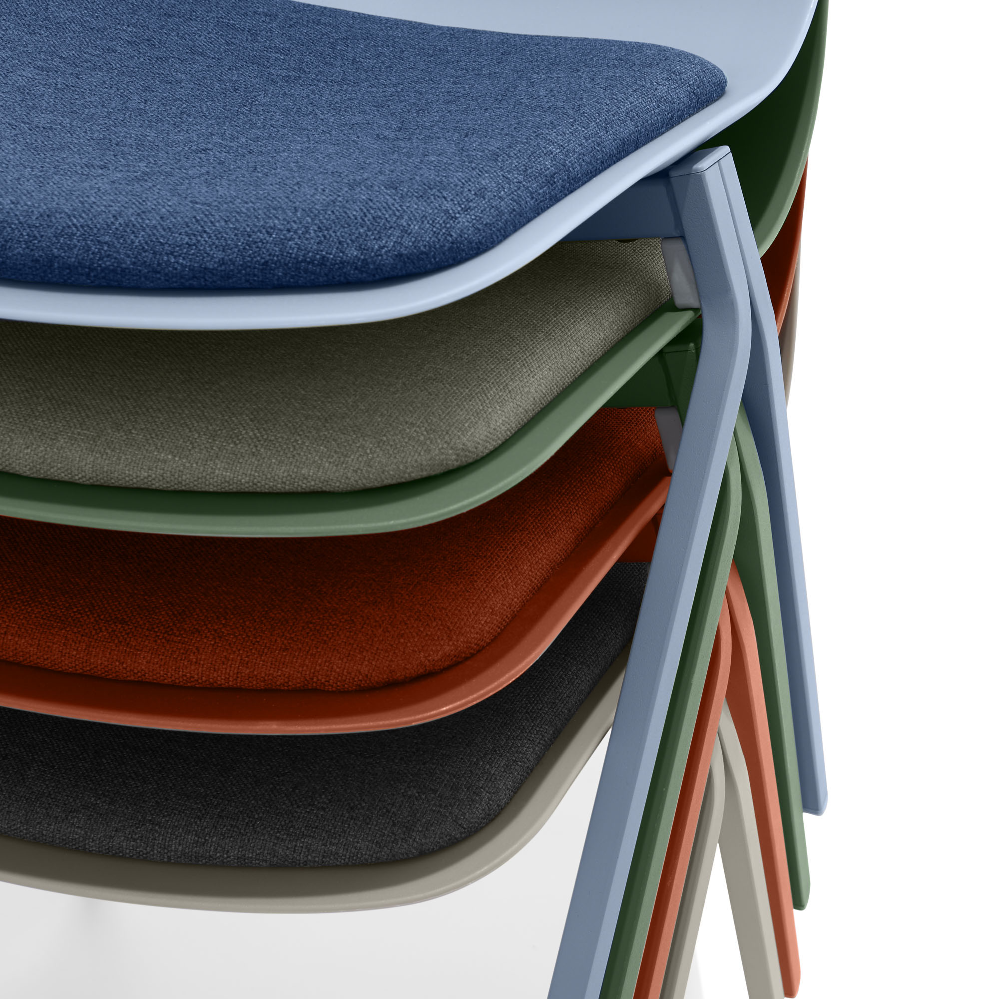 Sage Key Side Chair Set of 2 with Tan Seat Pad Office Chairs