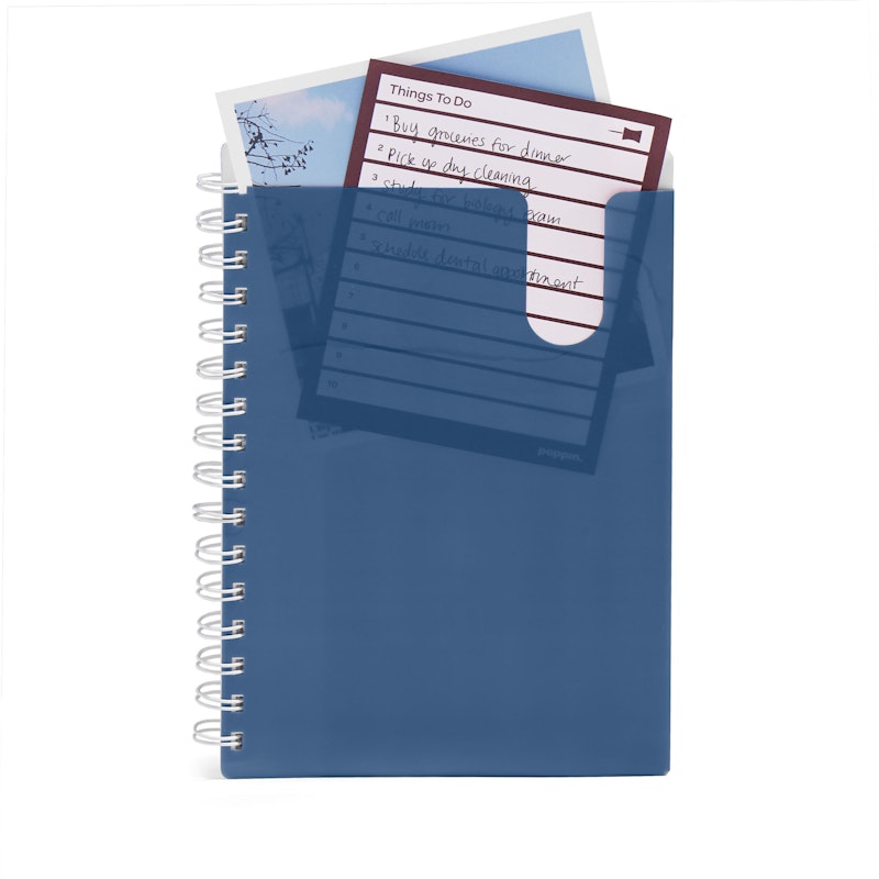 Slate Medium Pocket Spiral Notebook,Slate Blue,hi-res image number 3