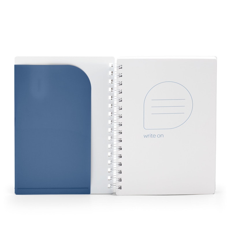 Slate Medium Pocket Spiral Notebook,Slate Blue,hi-res image number 4