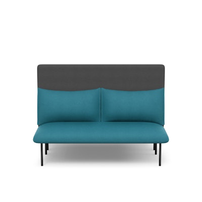 Teal + Dark Gray QT Adaptable Back to Back Lounge Sofa,Teal,hi-res