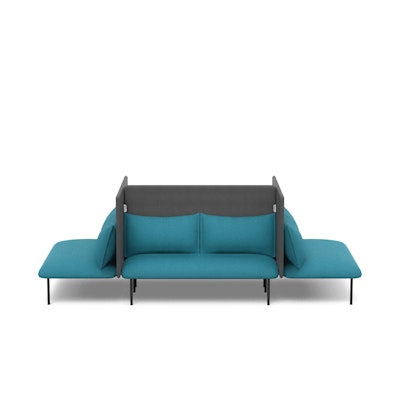 Teal + Dark Gray QT Adaptable Focus Lounge Sofa,Teal,hi-res