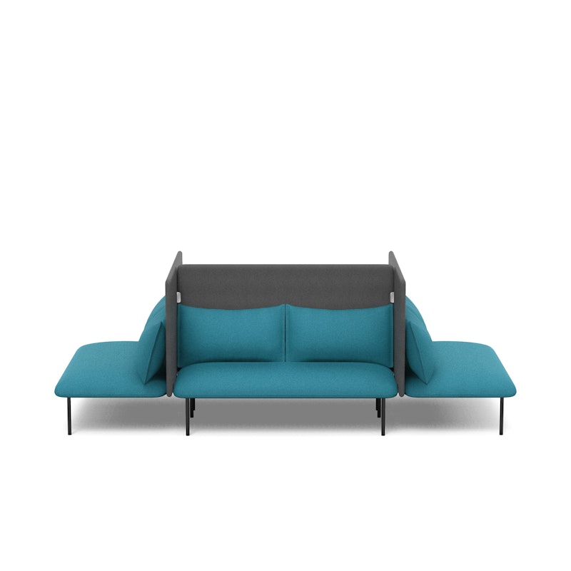 Teal + Dark Gray QT Adaptable Focus Lounge Sofa,Teal,hi-res image number 2