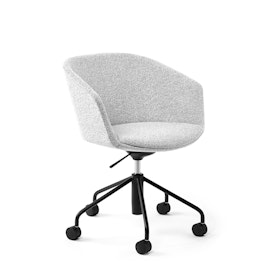White Pitch Meeting Chair, Chord Upholstery