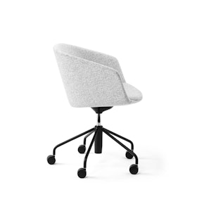 White Pitch Meeting Chair, Chord Upholstery