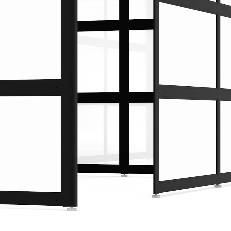 Recess Space, Private, Black Beams with White Glass,Black,hi-res image number 5